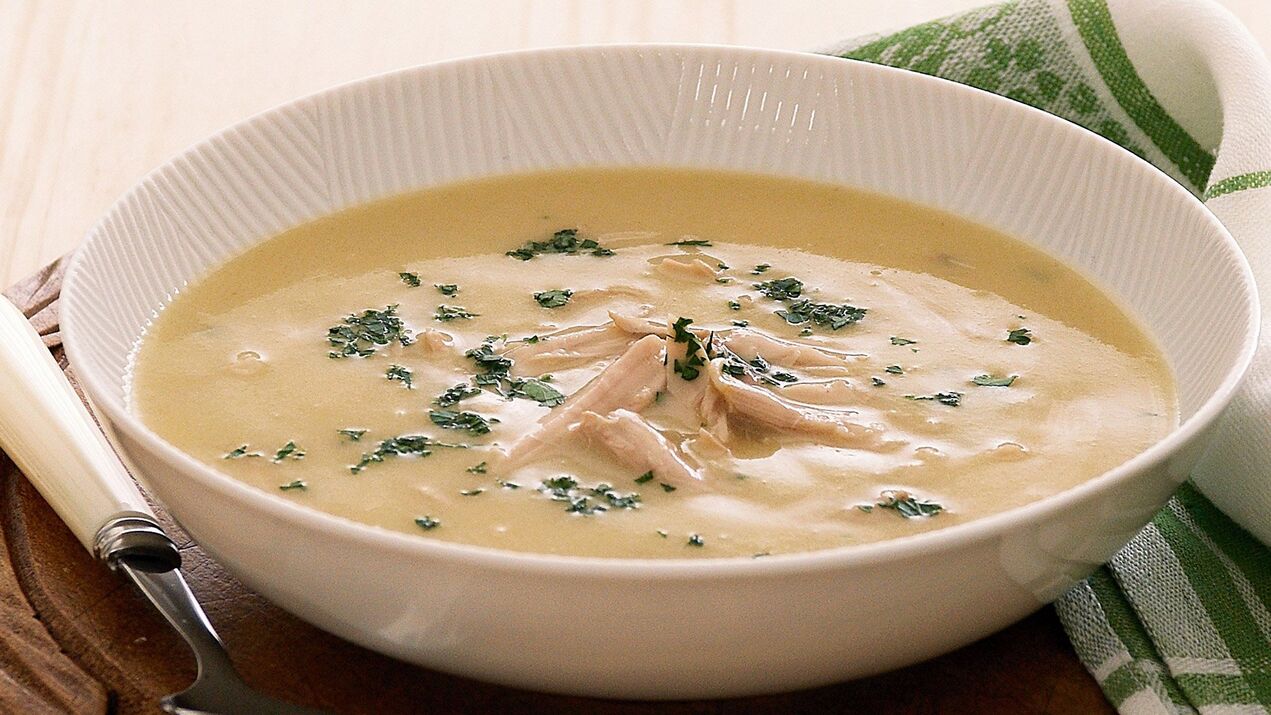 Sopa de crema de ovo